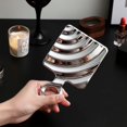 thumbnail image 3 of Square Hand Mirror Handheld Mirror with Handle Hand Mirror for Women (Electroplated Silver, 3 of 7