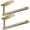 Gold, variant on Brotasdro Stainless Steel Wall Mount & Under Cabinet 13.1" x 1.7" x 3.1" Paper Towel Holder, Silver, 1 Count
