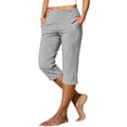 thumbnail image 2 of Yourumao Golf Capris for Women Pants High Waist Straight Leg Pants with Pockets Split Hem Stretch Plus Size Capri Pants for Athletic Gym, 2 of 9