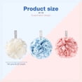 thumbnail image 3 of StlyGar PE Loofah Bath Sponge, Large Soft Shower with Lace Design, Durable Non-Tearing Exfoliating Body for Adults, 3 of 4