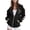 Black, variant on Feancey Womens Fashion Full Zip Hoodies Cute Cat Dog Paw Print Sweatshirt Jacket Lightweight Fleece Lined Hooded Jackets with Pockets Y2K Clothes Black L