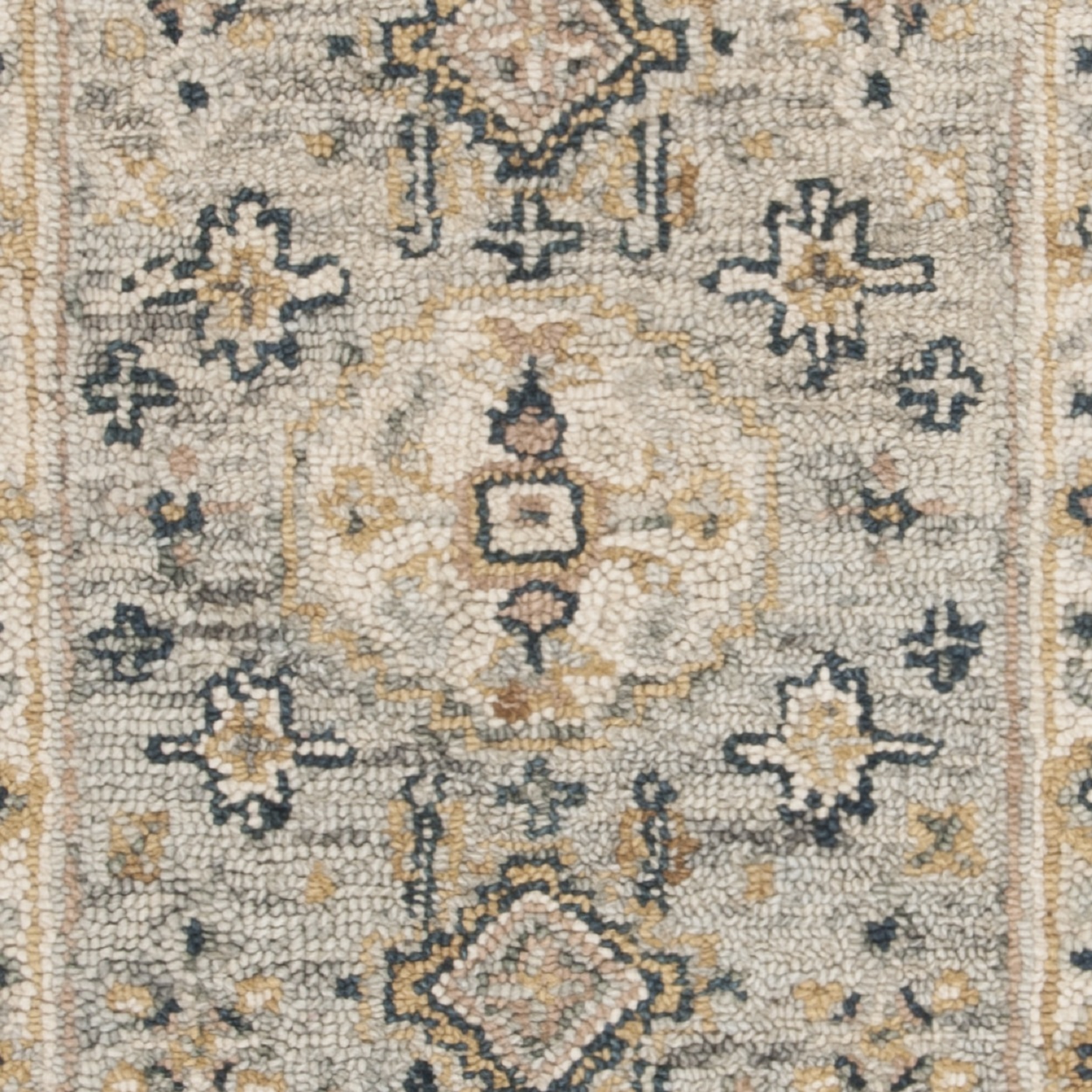 SAFAVIEH Aspen Stafford Oriental Wool Runner Rug, Moss/Ivory, 2'3" x 7'