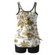 thumbnail image 4 of Trajes de Baño Modestos para las Mujeres Traje de Baño de Eslinga de Impresión de Hojas de Flores Multicolores, Cintura Alta Y Tops de Traje de Baño de Apoyo para las Mujeres, 4 of 6