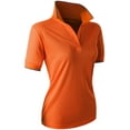 thumbnail image 1 of Doublju Women's Sport Wear 2-Button Polo Short Sleeve Shirt, 1 of 4