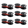 thumbnail image 1 of Printerfield GR.24 (6 Pack) Spool Calculator Ribbon/Typewriter Ribbon Cal.Ribbon GR24/GR41/GR42 for Star DP8340 - Black/Red, 1 of 5