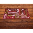 thumbnail image 6 of Kane Home Holiday Kitchen Mat, Nylon Rug, 18 x 30 inches, Multicolor, Happy Holidays, 6 of 6