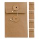 thumbnail image 1 of GOOHOCHY 5 sobres de papel kraft con cierre de botón y cordón, estilo retro, hechos a mano, para guardar documentos, tarjetas de felicitación e invitaciones., 1 of 8