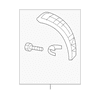 Genuine OE Mitsubishi Lower Molding - 7407A121HA