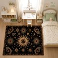 thumbnail image 3 of Rdsfhsp Celestial Sun Moon Velvet Area Rug, Astrology Star Pattern Soft Carpet for Bedroom Living Room Meditation Space Boho Home Decor, 3 of 5