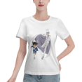 thumbnail image 1 of Women's Basic Short Sleeve T-Shirt Conan and Kaito Kidd, 1 of 6