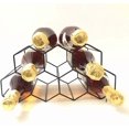 thumbnail image 4 of Miduoduo Porte-Bouteilles de Comptoir Autoportant, Support en Nid d'Abeille Métallique Petit Noir Organisateur de 9 Bouteilles Porte-Bouteilles de Table pour Cuisine Maison Bar, 4 of 4