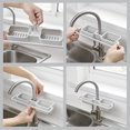 thumbnail image 1 of Home Kitchen Bathroom Sink Storage Holder Adjustable Towel Stand Rack Soap Sponge Dish Cloth Draining Organizer Shelf Cosmetics Collection Box Wall Powerful Paste Saving Space Bathroom Vanity Dresser, 1 of 9