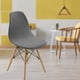 thumbnail image 5 of Funda elástica Sunnimix para asiento de silla Shell sin Brazos Negro gris, 5 of 7