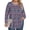 Pink-Blue-Floral, variant on Fantaslook Plus Size Womens Blouses Long Sleeve Floral Tunic Tops Henley Neck Flowy Fall Shirts