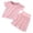 0-Pink928, variant on WOYY Infant Boys Sleepwear Set Soft Breathable Short Sleeve Top High Waisted Shorts, Sizes 18-24M