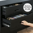 thumbnail image 6 of Frmobepts Mid Century Modern Dresser, Wood 6 Drawer Dresser for Bedroom, Black, 6 of 9