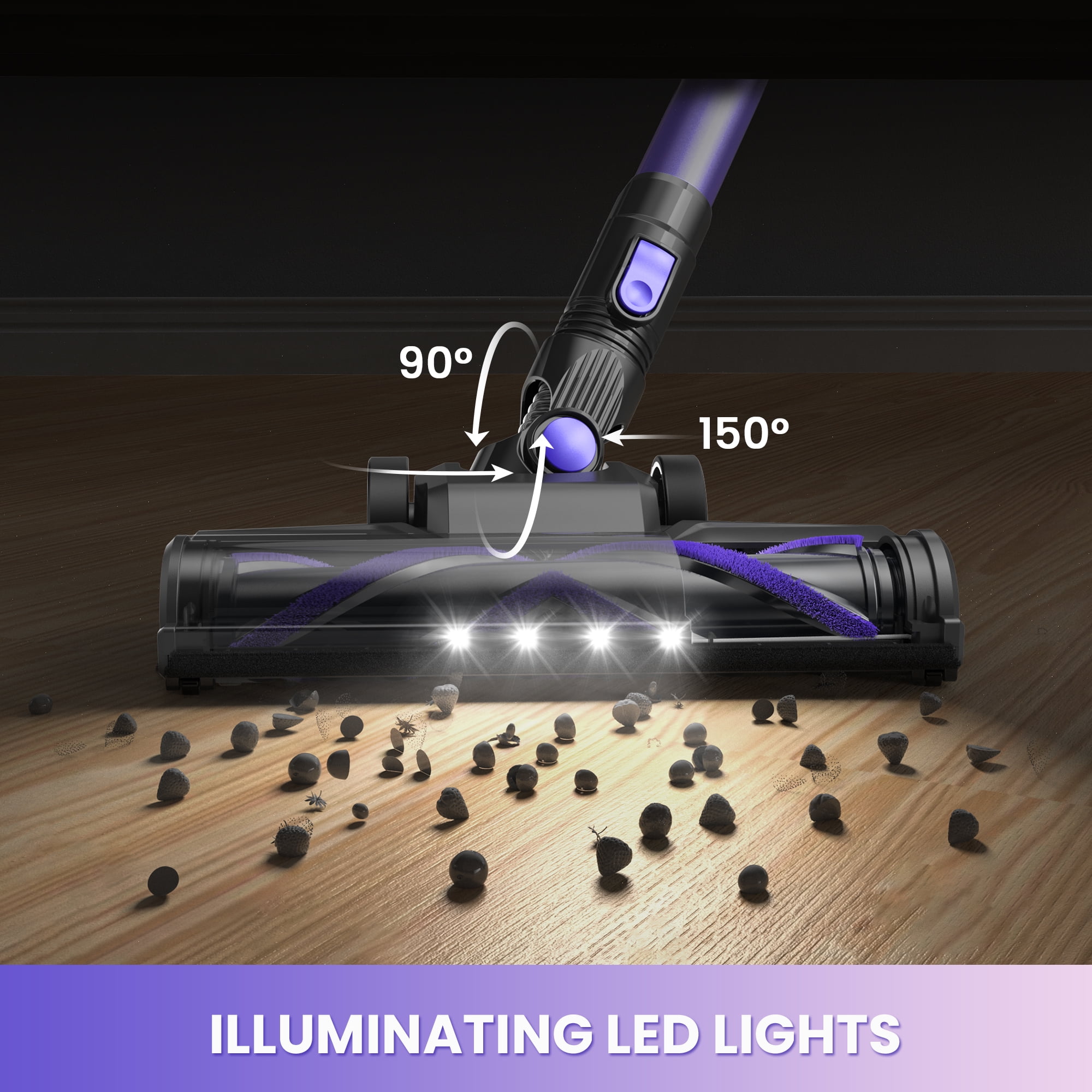 INSE Lightweight Cordless Stick Vacuum Cleaner for Carpet Hardwood Floor Pet Hair