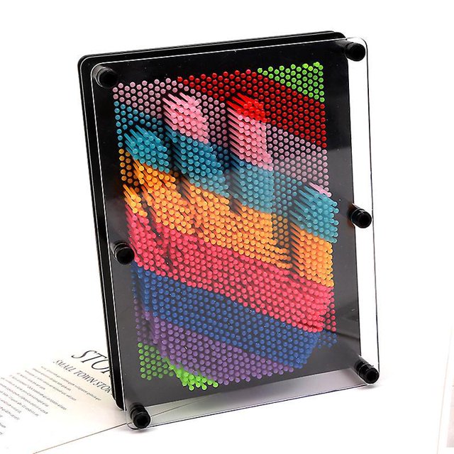 Juego Clous 3D Pin Art Sincero Planche Clous para Niños 12,5 x 17,5 cm Color Multicolor