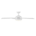 thumbnail image 3 of Odyssey Indoor and Outdoor 5-Blade Smart Ceiling Fan 54in Matte White with 3000K LED Light Kit and Remote Control, 3 of 4