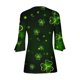 thumbnail image 4 of Fiudx Ofertas Flash Del Día Solo En Línea Camiseta Estampada a La Moda para Mujer, Blusa con Mangas 3/4, Camisetas Informales con Cuello En V, 4 of 5