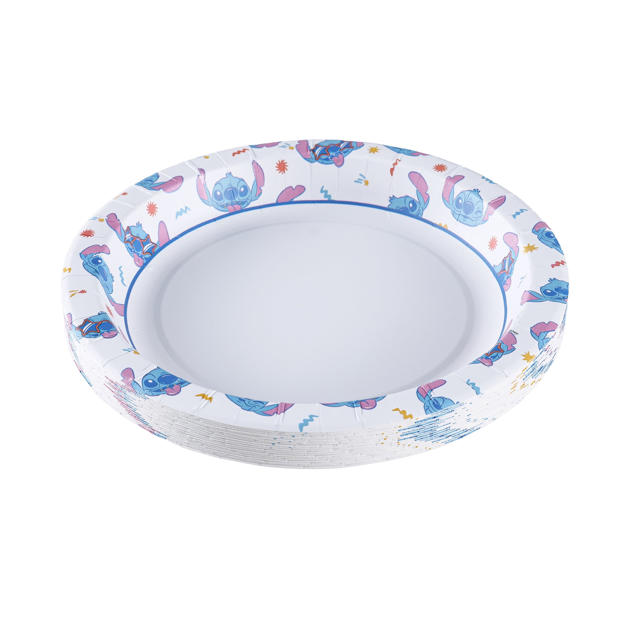 Glad For Kids Disney Lilo & Stitch 8.5 Inch Round Paper Plates - 20 Count
