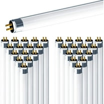 Luxrite 30-Pack F54T5/841/HO 54W 46 Inch T5 Fluorescent Tube 4100K Cool White 4200 Lumens G5 Mini Bi-Pin Base