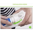thumbnail image 3 of Home Automatic Toothpaste Dispenser Toothbrush Holder Toothpaste Squeezers Toothpaste Dispenser Bathroom Products Wall Mount Rack Bath Set Toothpaste Squeezers, 3 of 7