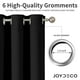 thumbnail image 5 of Cortina Blackout Joydeco para puerta, 244 cm de largo, privacidad, color negro, 5 of 8