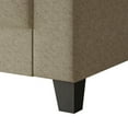 thumbnail image 5 of Castle Place Elegance Linen Upholstered Armchair, Dark Beige, 5 of 7