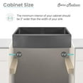 thumbnail image 6 of Swiss Madison Stainless Steel, Single Basin, Farmhouse Kitchen Sink with Apron in Black, 6 of 11