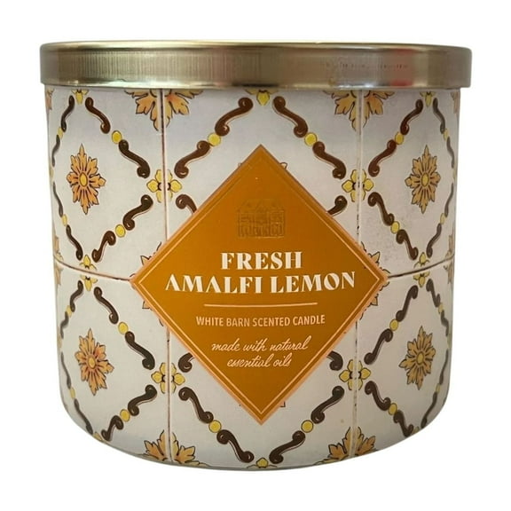 Bath and Body Works Fresh Amalfi Lemon Scented 3-Wick Candle (14.5 oz / 411 g)