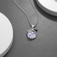 thumbnail image 3 of LONAGO Dragon Necklace with Birthstone Sterling Silver Wyvern Dragon Pendant Necklace Gift for Women, 3 of 10