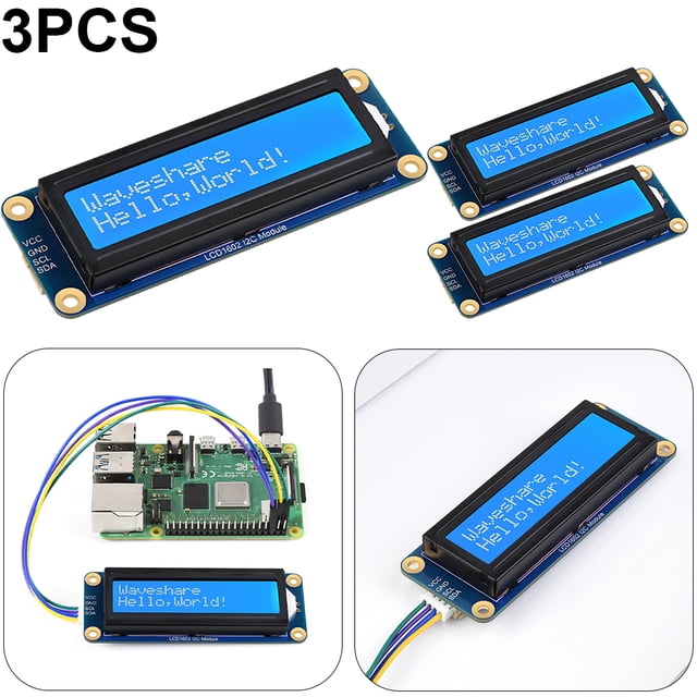 DQrwqpou Color Blanco Azul Del Módulo Del LCD Los Caracteres Del Módulo 16x2 La Comunicación 3.3V/5V LCD I2C
