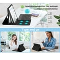 thumbnail image 3 of TFixol Samsung Galaxy A9 Plus 5G Keyboard Case with Bluetooth 3.0, PU Leather & ABS Plastic, Multi-Color Options, 60H Battery Life, 10M Range, Compact Design for Enhanced Tablet Functionality, 3 of 6