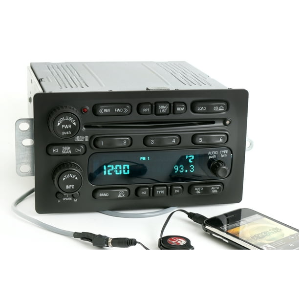 Chevy GMC 20052009 Truck Radio AM FM 6 Disc CD Player w Aux mp3 Input