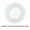 thumbnail image 4 of 1PC Round Elastic Telescopic Chair Cover Detachable Simple Chair Cushion Cover Home Textile,Beige, 4 of 6