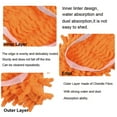thumbnail image 4 of Mop Slippers Shoes 5 Pairs (10 Pieces) - Shoes Cover for Mop Dust Duster Slippers Cleaning Floor House Washable Floor Cleaning Tools Shoe Cover(Orange), 4 of 8