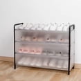 thumbnail image 3 of Black Shoe Rack Assembled Simple Storage Cabinet For Home Door Rental Room Dormitory Organization Shelf Black, 3 of 6