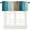 Multicolor, variant on Valances for Windows, Blue Brown Ombre Light Filtering Window Valance Curtains for Living Room/Bedroom/Bathroom, Privacy Rod Pocket Kitchen Curtains 42"W x 18"L