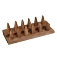 thumbnail image 4 of Milageto 12 Fingers Wood Ring Display Stand Compact for Jewelry Show Storage Showcase, 4 of 8