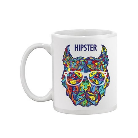 

Colorful Hipster Pitbull Mug -Image by Shutterstock