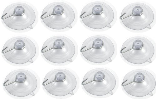 Holds up to 3 lbs per Suction Cup Made in USA COTU 6 Pack of All Purpose 1 3/4 inch Medium Strong Suction Cups with Hooks R