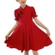 thumbnail image 1 of Vestido rojo retro para niños,Vestido rojo para niños Vestido rojo para niños de moda Vestido para niñas Probado y confiable, 1 of 14