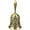 Bronze, variant on Hand Bell, Engraved Floral Alloy Ringing Bell for School, Church, Bar, Wedding, Christmas & Service Use(Gold)