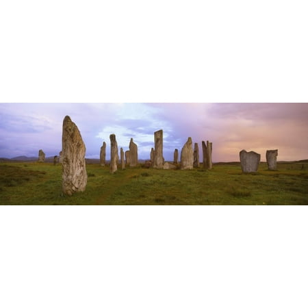 Stone Circle at Dawn, Callanish, Near Carloway, Isle of Lewis, Outer Hebrides, Scotland, UK Print Wall Art By Lee