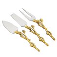 thumbnail image 1 of Juego de esparcidor de queso Elegance Golden Vine 7.5"" Plata/Oro, 1 of 1
