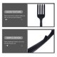 thumbnail image 3 of Raindrops Tenedor Silicona Negro Antiadherente Práctico Para Cocina Hogar Restaurantes Y Camping, 3 of 8