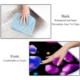 thumbnail image 4 of Dog Paw Print Canvas Beach Blanket Picnic Mat for Outdoor Camping, Extra Large Family Size with Carry Strap, Waterproof and Easy to Clean, Blue and White Striped Design, 4 of 6
