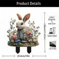 thumbnail image 4 of SXcggal Easter Rabbit Ground Stake Insert Art Garden Decoration Colorful Easter Decoration For Yard Practical Basic Card Slot For Garden, 4 of 9