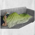 thumbnail image 6 of Sage Soft Flannel Fleece Throw Blanket, Ombre Style Composition with Color Shades and Vertical Digital Stripes, Cozy Plush for Indoor and Outdoor Use, 70" x 90", Green Pale Green White, by Ambesonne, 6 of 6